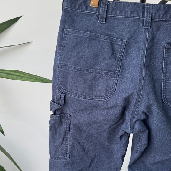 CARHARTT Navy Cargo Pants | Rugged Flex Duck Utility | 35/32 - Picture 8 of 11